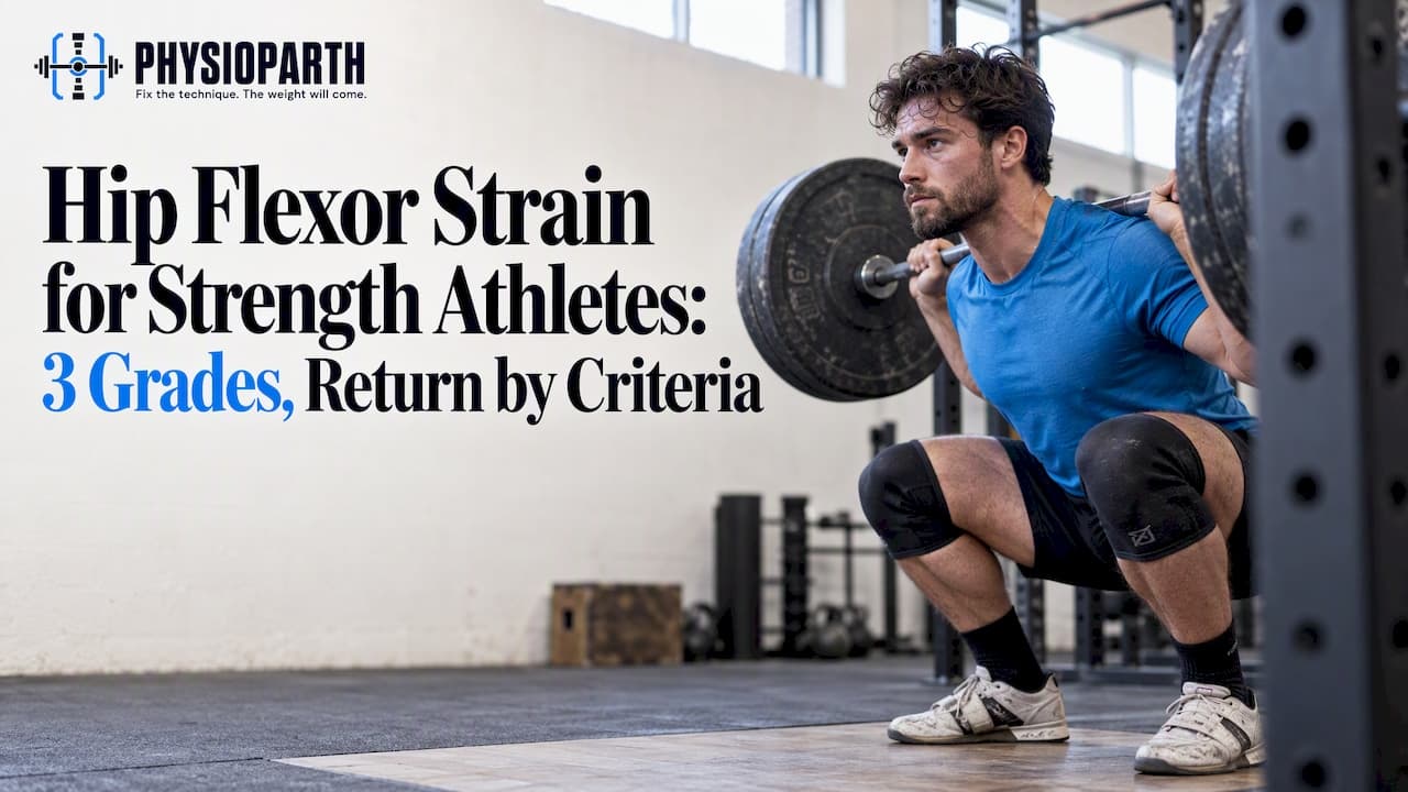Hip Flexor Strain for Strength Athletes: 3 Grades, Return by Criteria