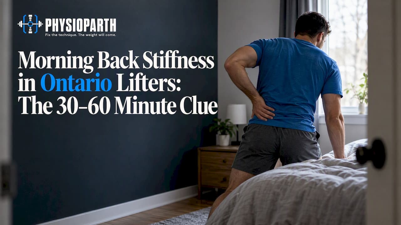 Morning Back Stiffness in Ontario Lifters: The 30–60 Minute Clue