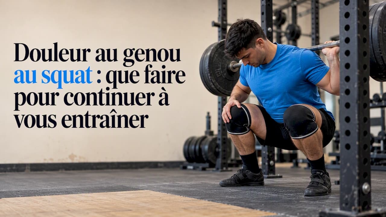 Douleur au genou au squat : que faire pour continuer à vous entraîner