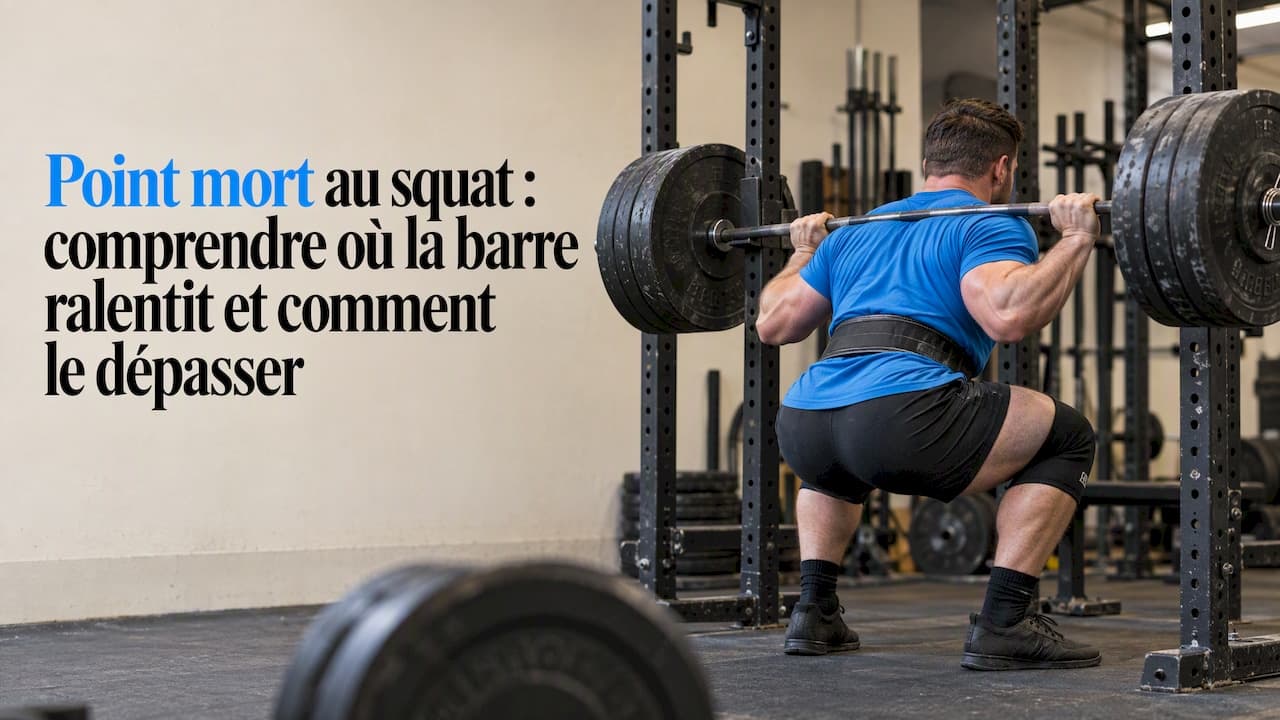 Point mort au squat : comprendre où la barre ralentit et comment le dépasser