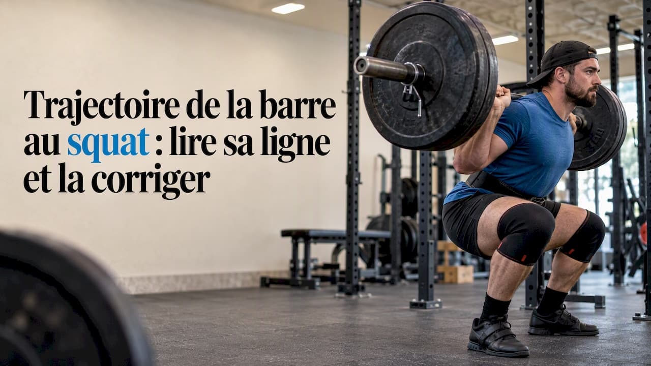 Trajectoire de la barre au squat : lire sa ligne et la corriger